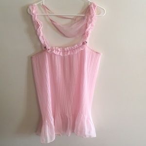 Victoria’s Secret short length Size S pink negligee with thong.